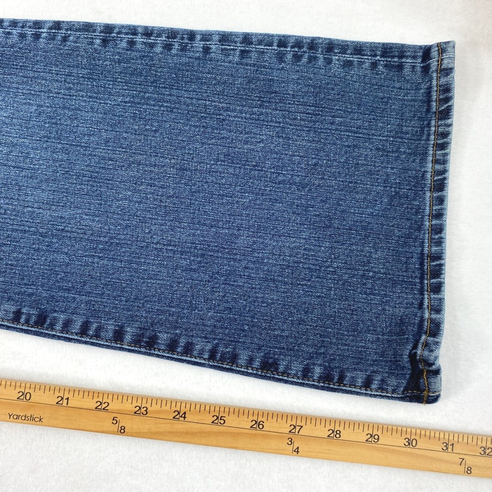 GAP‎ Flare Jeans Women Size 12 R Medium Wash Denim Stretch Mid Rise - Picture 9 of 11